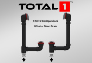 TOTAL 1: 1 Kit = 2 Configurations, Offset or Direct Drain